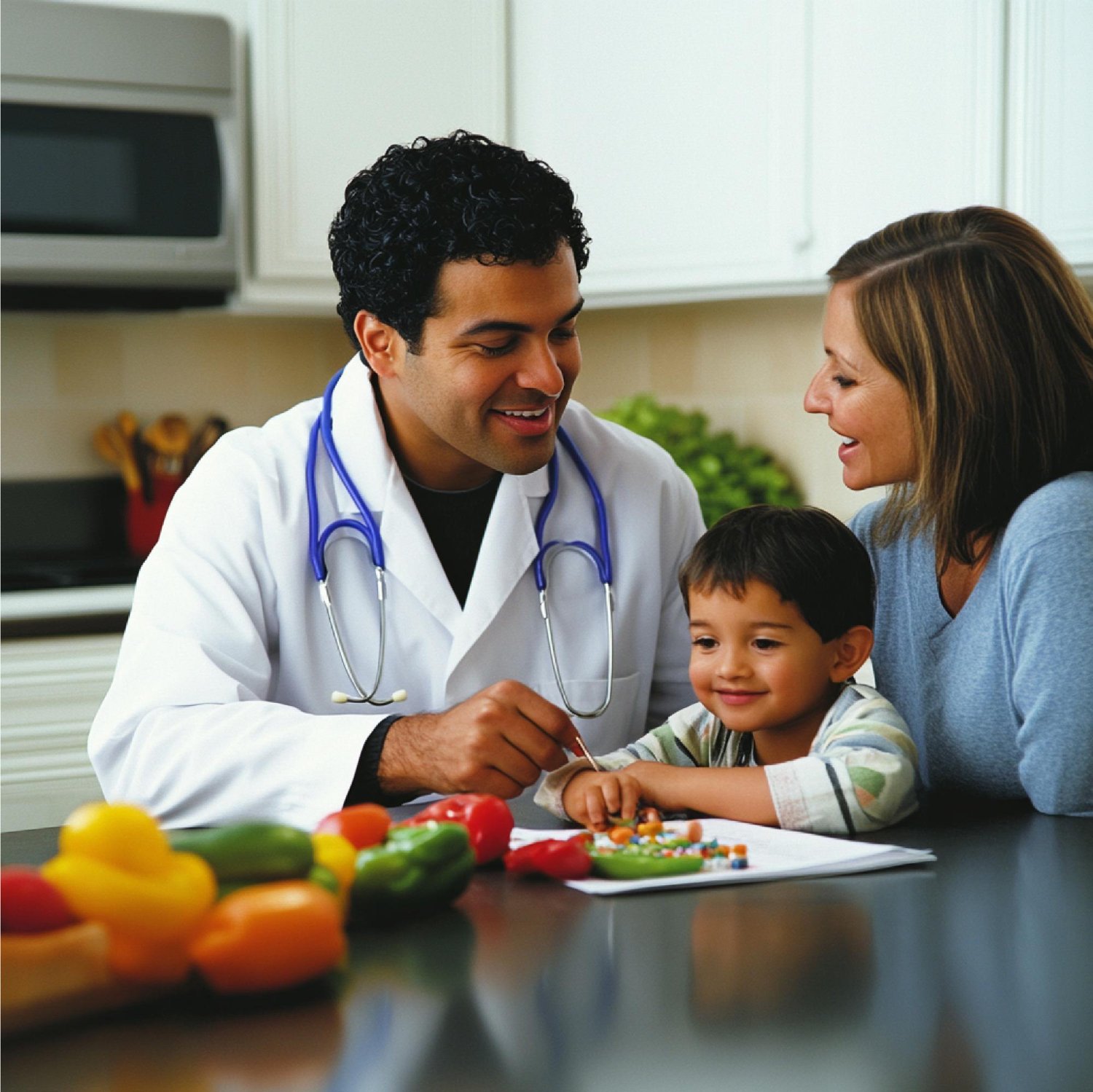 Child nutrition and feeding counseling by pediatric specialist